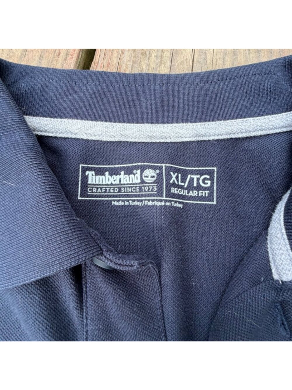 Timberland Navy Blue Polo Shirt XL Regular Fit Mens Casual Wear - Picture 3 of 3